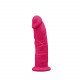 Фалоімітатор з вібрацією SilexD Henry Vibro Pink (MODEL 2 size 7in) + LRS, діаметр 4,4 см