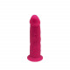 Фалоімітатор з вібрацією SilexD Henry Vibro Pink (MODEL 2 size 7in) + LRS, діаметр 4,4 см