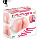 Смоктальна вагіна-мастурбатор Real Body Real Sophia, вагіна та анус, з вібрацією і звуком