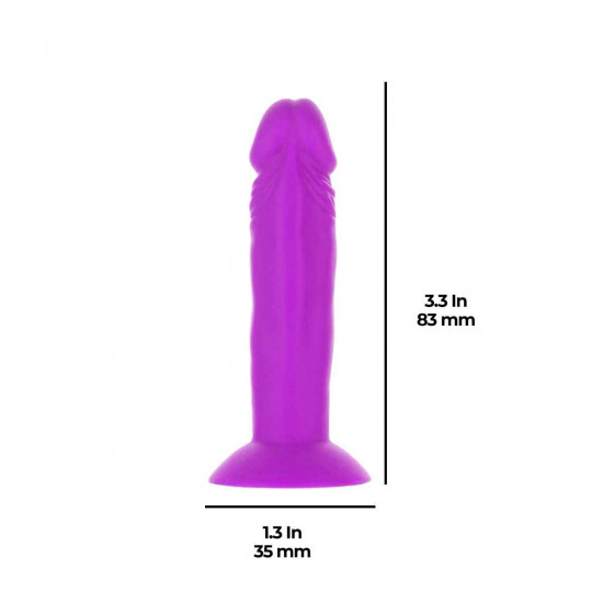 Набір фалоімітаторів ADDICTION Silly Willy 3.3” Silicone Dildo, 3 кольори, 12 шт