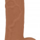 Фалоімітатор ADDICTION Steven 7.5" Silicone Dong Caramel, віброкуля в подарунок