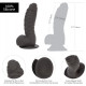 Фалоімітатор ADDICTION Ben 7" Dildo With Balls Black, віброкуля в подарунок
