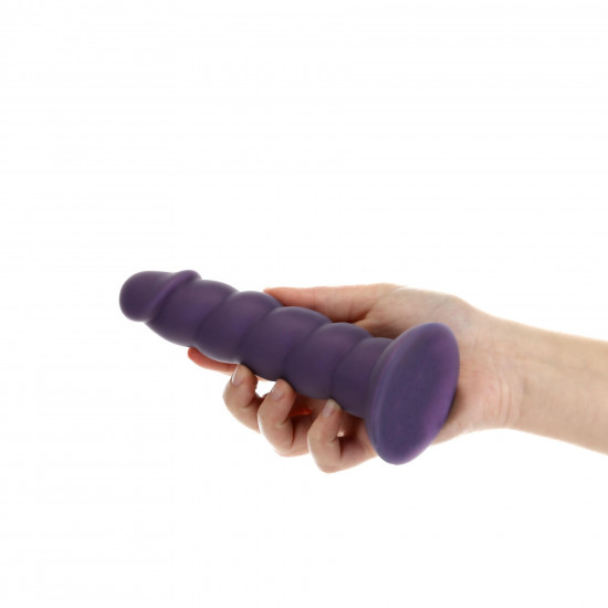 Фалоімітатор Fantasy by Addiction Unicorn Dildo 7” Purple, віброкуля в подарунок