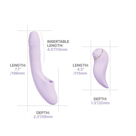 Смарт-вібратор 5в1 Svakom DuoGlow, пульсівний вібратор з намистинами та пульсівний стимулятор