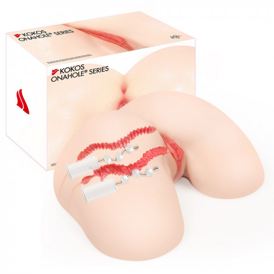 Мастурбатор Kokos 004 Vailla ONAHOLE Real Hips 2WayPlus з вібрацією та масажем