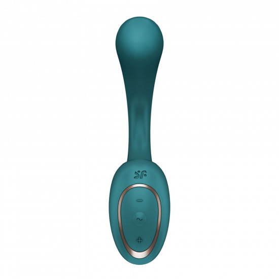 Вагінально-кліторальний вібратор Satisfyer G for Goddess 2 Bottle Green, 2 мотори