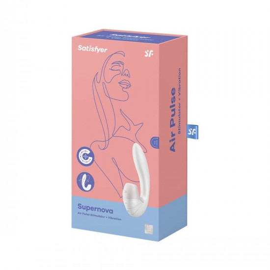 Вакуумный вибратор Satisfyer Supernova White, 2 положения ствола