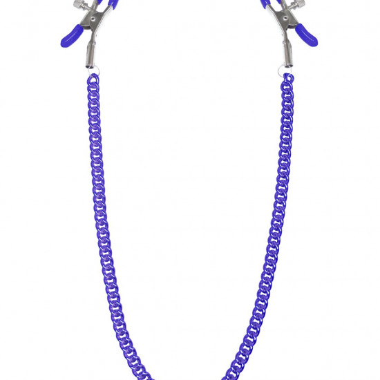 Зажимы для сосков с цепочкой Feral Feelings - Nipple clamps Classic, фиолетовый