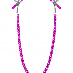 Затискачі для сосків з ланцюжком Feral Feelings - Nipple clamps Classic, рожевий